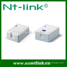 Single port plastic keystone jack Surface Mount Box